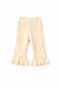 Oat Knit Ruffle Pants - Sprout & Fawn