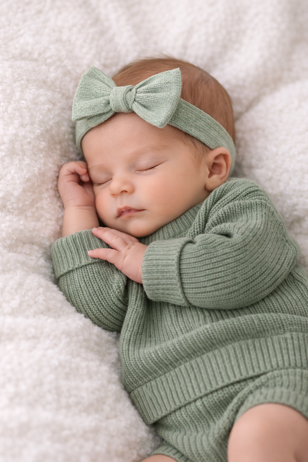 Organic Knit Pullover Sweater - Sage Green - Sprout & Fawn