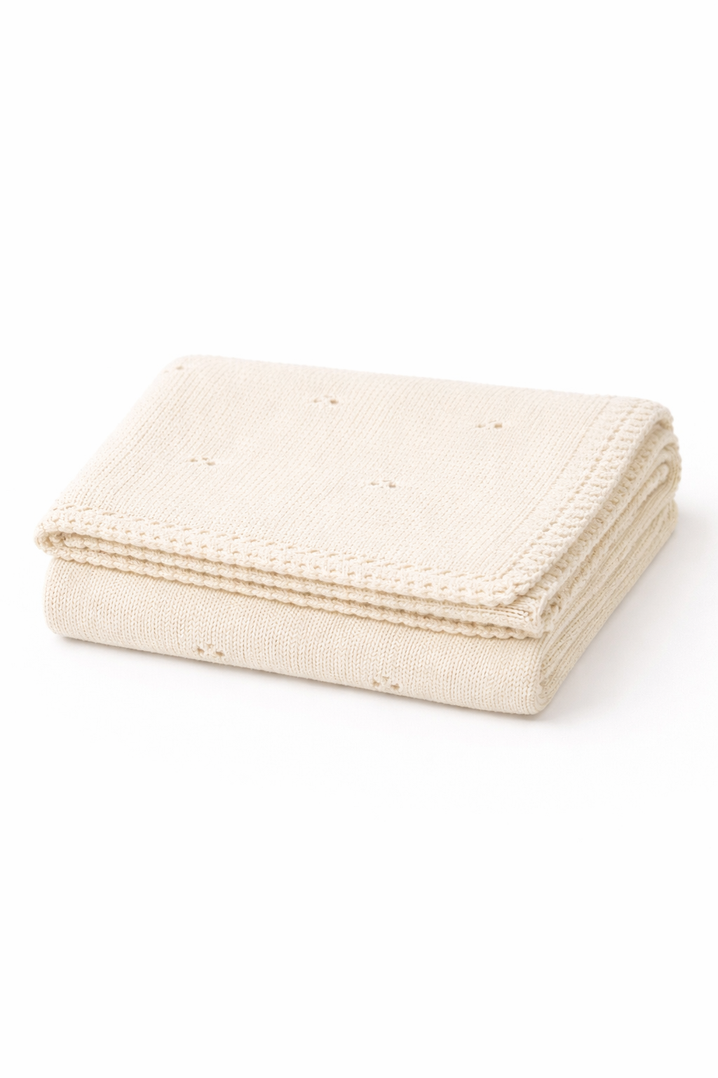 The Organic Heritage Baby Blanket - Ivory - Sprout & Fawn