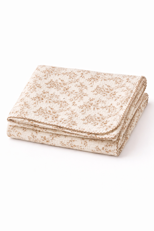 Bloom & Burrow Soft Floral Muslin Swaddle - Sprout & Fawn