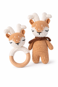 Forest Fawn Crochet Plush + Rattle Set (2-Piece Bundle) - Sprout & Fawn
