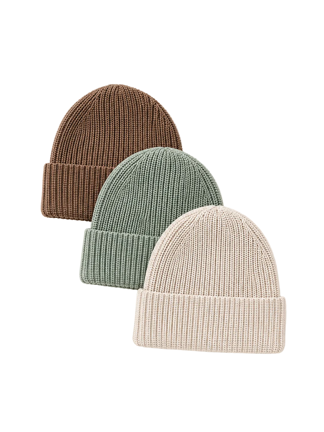 The Everyday Organic Cotton Beanie Trio