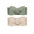 Organic Cotton Bow Headband Duo