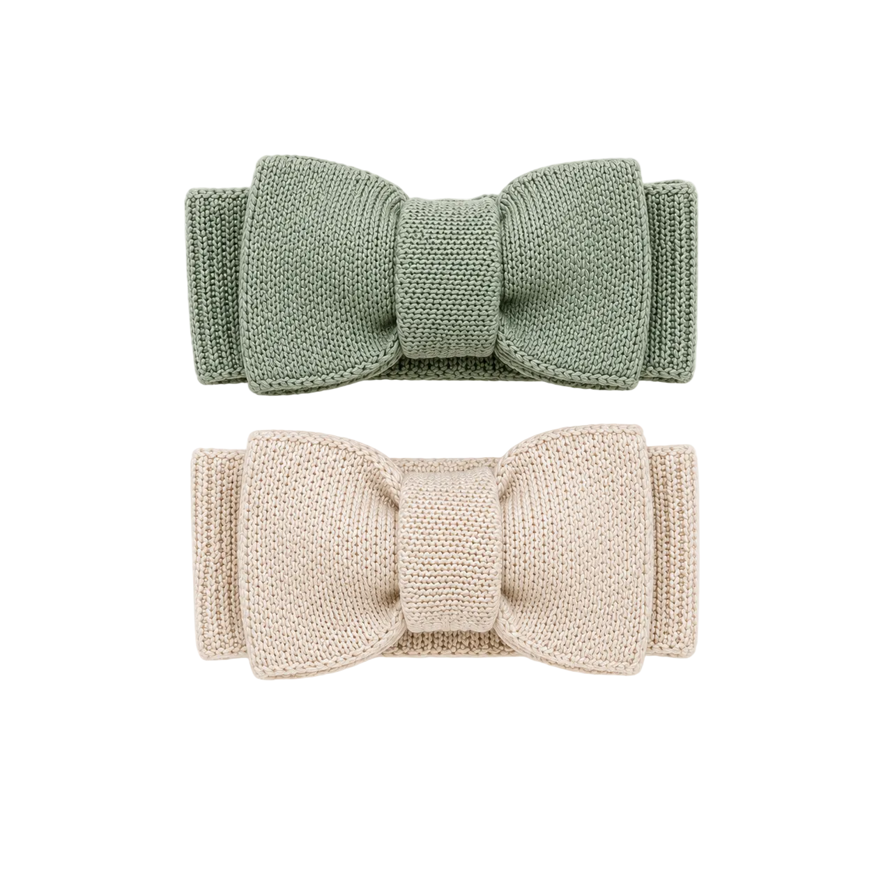 Organic Cotton Bow Headband Duo