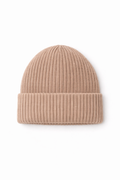 Organic Knit Taupe Beanie — “Warm Taupe” - Sprout & Fawn
