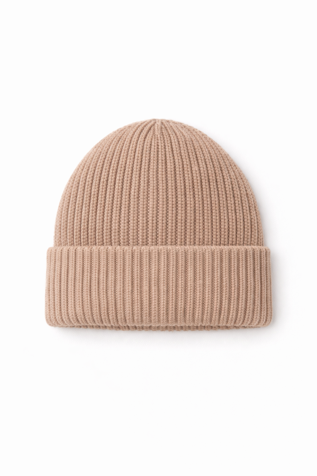 Organic Knit Taupe Beanie — “Warm Taupe” - Sprout & Fawn