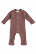 Wild Fig Ribbed Button-Up Romper - Sprout & Fawn