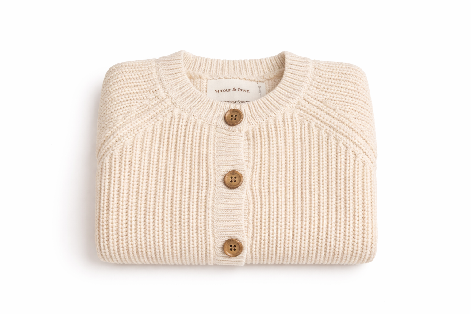 Oat Milk Ribbed Button-Up Romper - Sprout & Fawn