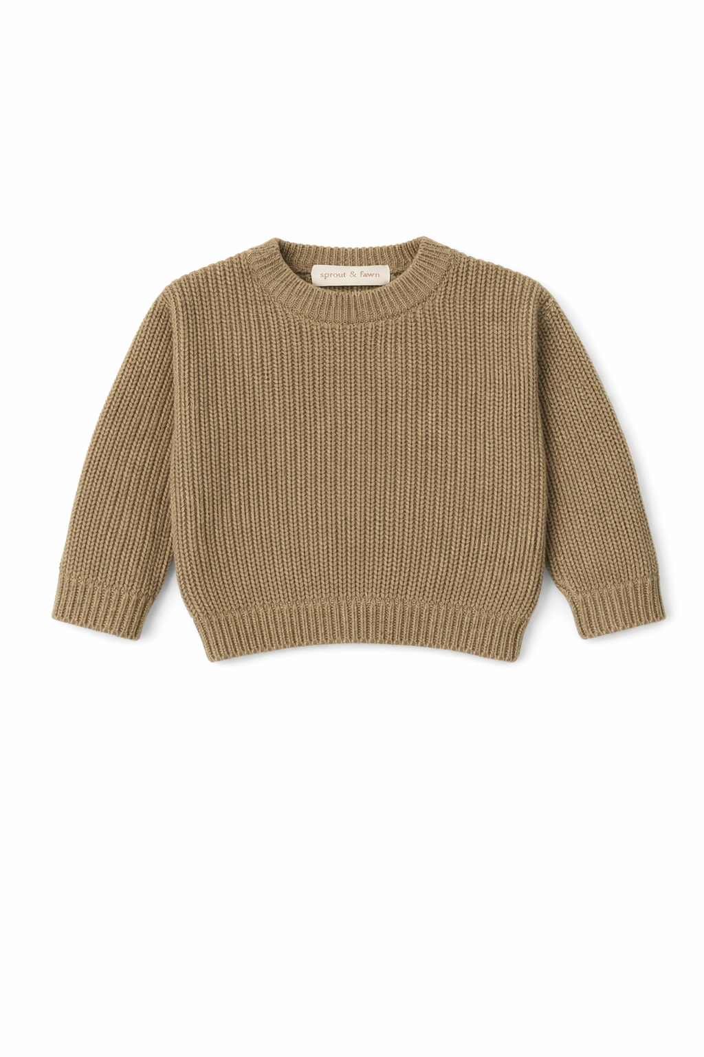 Chunky Knit Sweater | Neutral Collection - Olive Oat - Sprout & Fawn