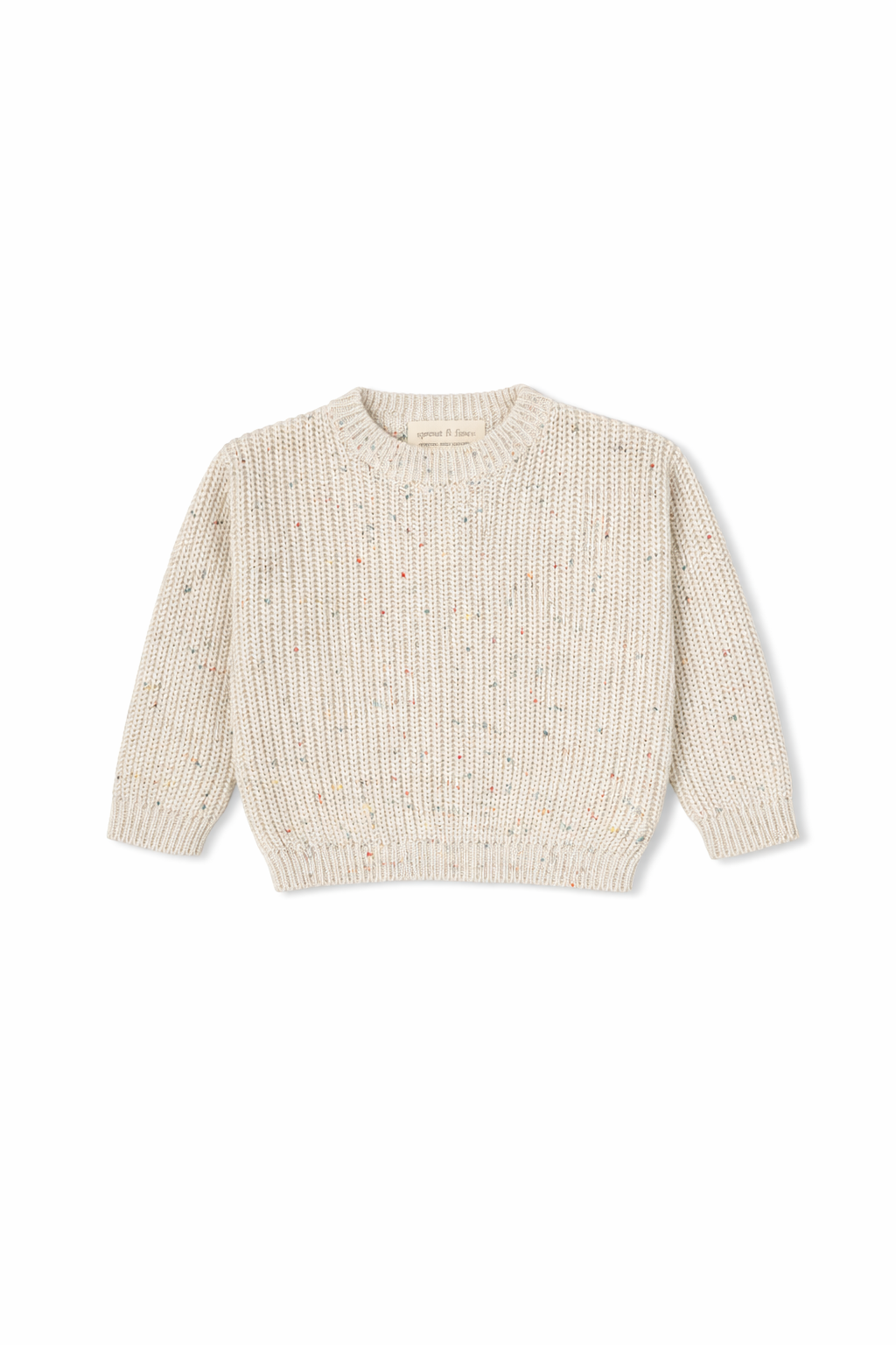 Chunky Knit Sweater | Neutral Collection - Color Specks - Sprout & Fawn