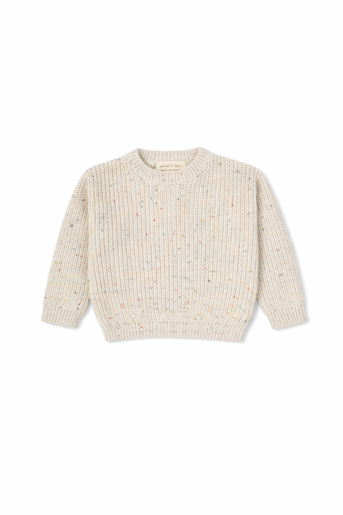 Chunky Knit Sweater | Neutral Collection - Color Specks - Sprout & Fawn