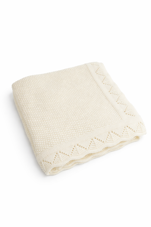 Cloud Cream Knit Baby Blanket - Sprout & Fawn