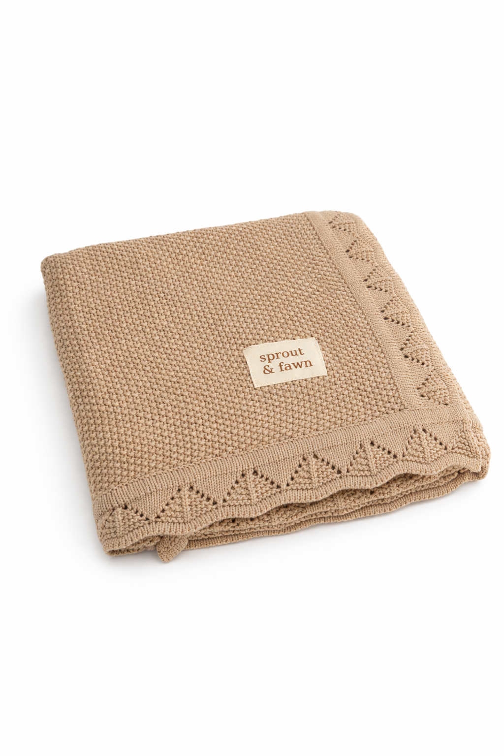 Oatmeal Sand Knit Baby Blanket - Sprout & Fawn